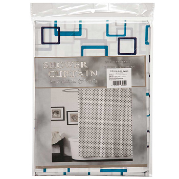 Шторы для ванной 180*180 см с рисунком ПВХ G-9-3NA 