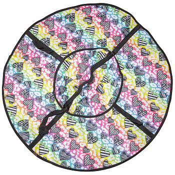 Чехол Санки "Ватрушка" D-0,75м Рисунок с молнией 