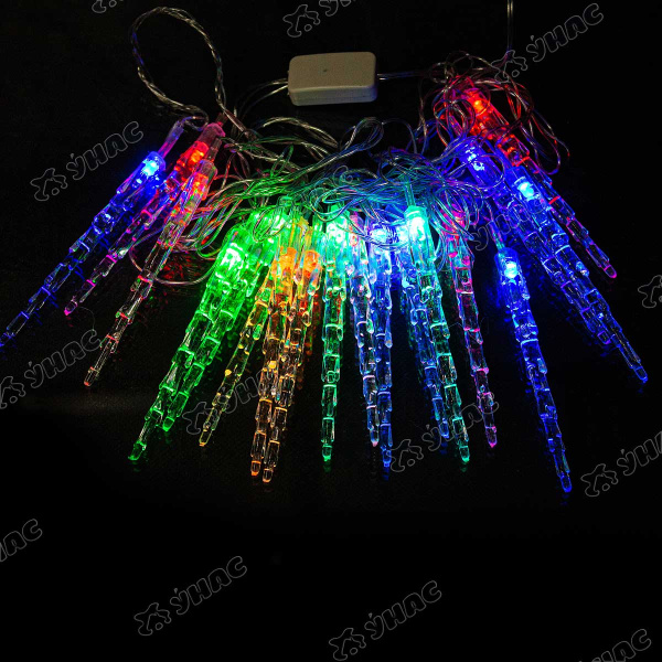 Гирлянда LED NLXD- 5 18 ламп прозрачный провод сосулька