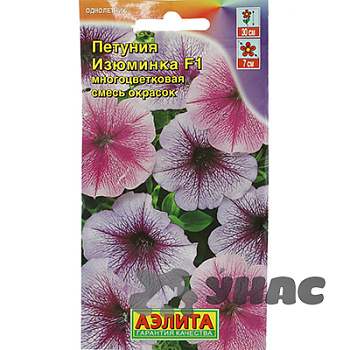 Петуния Изюминка смесь многоцветковая Аэлита Ц 