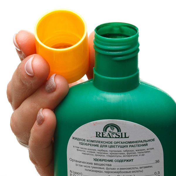Удобрение комплексное органоминеральное для цветущих растений REASIL 0.25л СЖ без коробки 