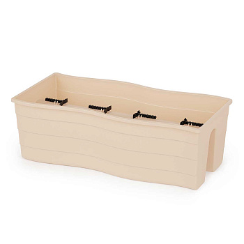 Кашпо на перила 58х28х20см Бежевый БШ8922 х5 