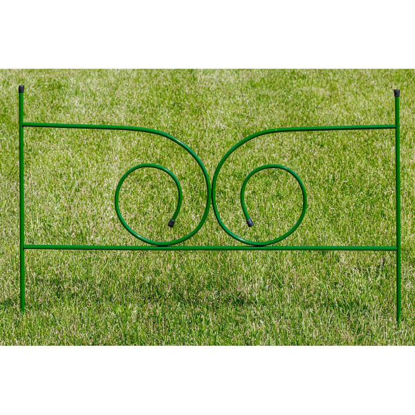 Заборчик декоративный металлический садовый №11 Модерн-мини 0,59*0,48м 5 секций (2 метра) САДОВИТА