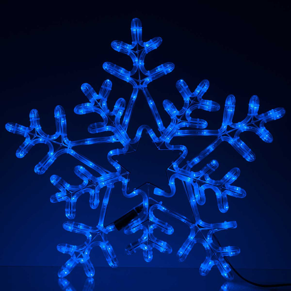 Гирлянда-панно дюралайт СНЕЖИНКА  /D-52см/