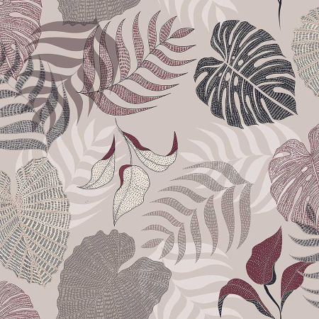 Клеенка столовая 1,37*20м Листы на сером  81677-1