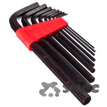 Набор шестигранников ЕРМАК 2.0-12мм 9шт удлиненные  657-012