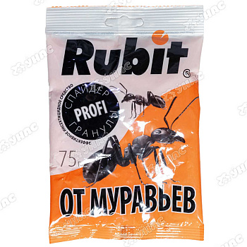 РУБИТ Спайдер гранулы от муравьев 75г  х40