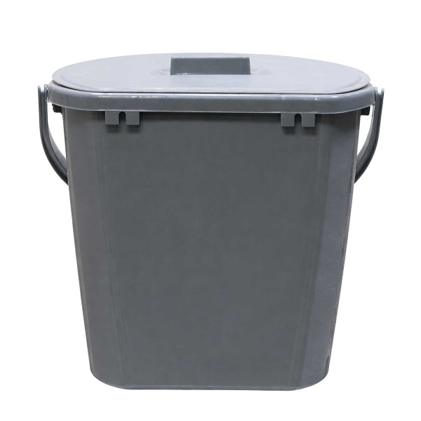 Ведро пристенное 11л с крышкой Р1008 х10