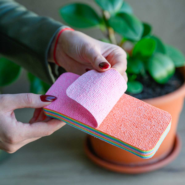 Губка микрофибра+ПУ NA2564 16,5*7см 12 слойная (260