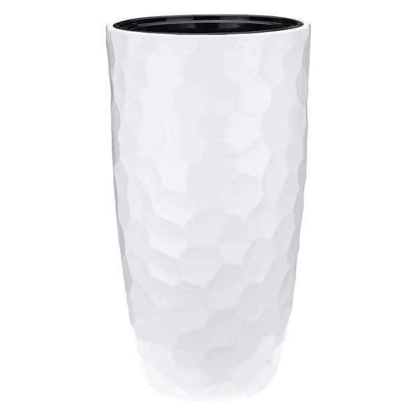 Кашпо Мозаика D340 H630 9/42л со вставкой бел М3410 х1 