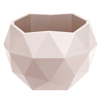 Кашпо Топаз 0,45 л Кремовый КШ-9154 ВМС х27 