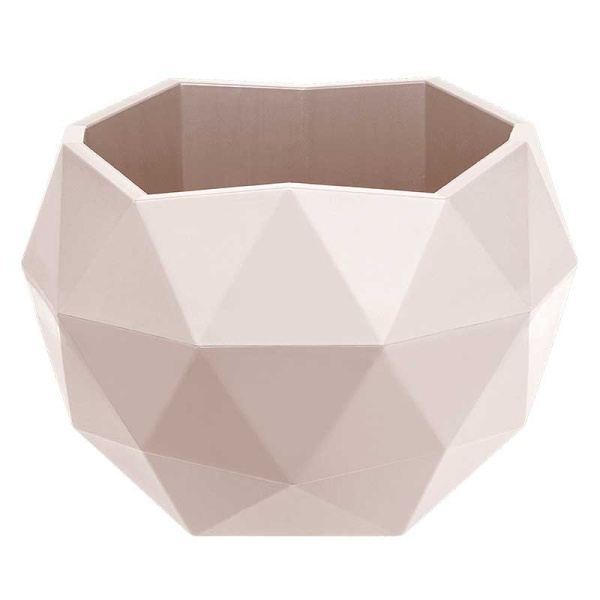 Кашпо Топаз 0,45 л Кремовый КШ-9154 ВМС х27 