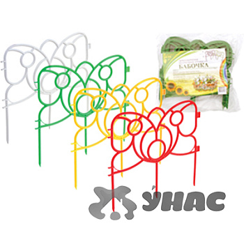 Заборчик декор."Бабочка"(красный) дл.3м выс.190мм х20