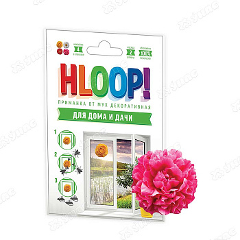 Наклейки от мух HLOOP (Цветы) х50 ХЛПН4дЦ