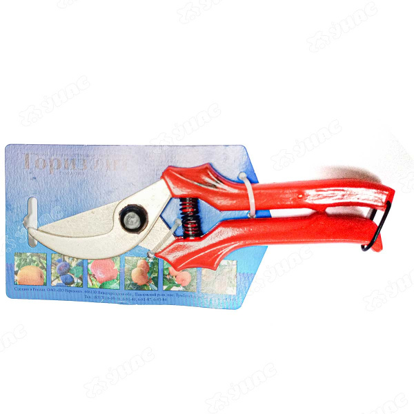 Секатор 220 мм с никелированным покрытием (230 г) на картонной подложке С-41-4Н х30