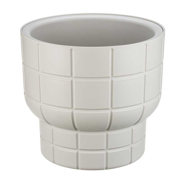 Кашпо КАРЕ D280мм 7,8л со вставкой кремовый М3259 х1 