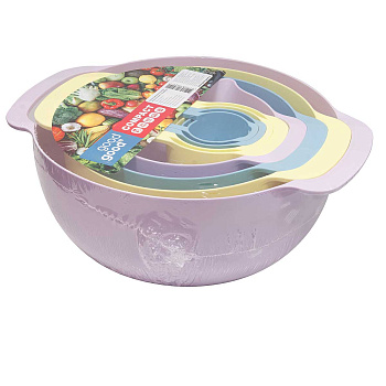 Набор д/кухни 8в1 миска 3+ложка 5+дуршлаг MG33-09