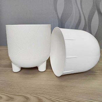 Горшок "ФИТА" 4,3л Белый ФИ19-10 Ливингрин х8 