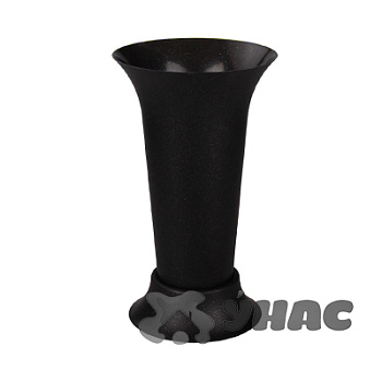 Ваза для цветов под срезку d185 мм h310 мм черный БШ5144 