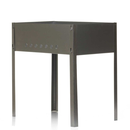 Мангал  "Эконом" 400х240х400 (0,35-0,4мм) х13, в коробке + 5 шампуров (сталь 0,5мм уголком без витка) ООО "ТД"МЕТИЗ"