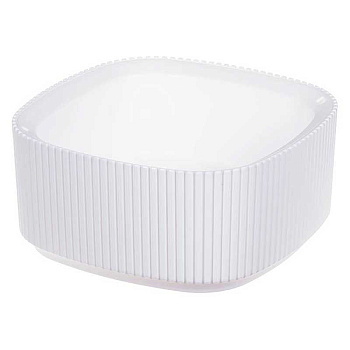 Кашпо СТРИП 200х200 1,6л со вставкой Белый М3250 х8 