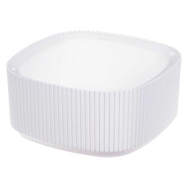 Кашпо СТРИП 200х200 1,6л со вставкой Белый М3250 х8 