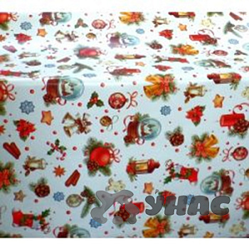 Клеенка 140*20 ДЕКОРАМА НГ 18А (Новый Год)Турция