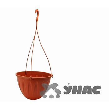 Кашпо АЛИЦИЯ D220мм подвесное 3л Коричнев М3115 (25)