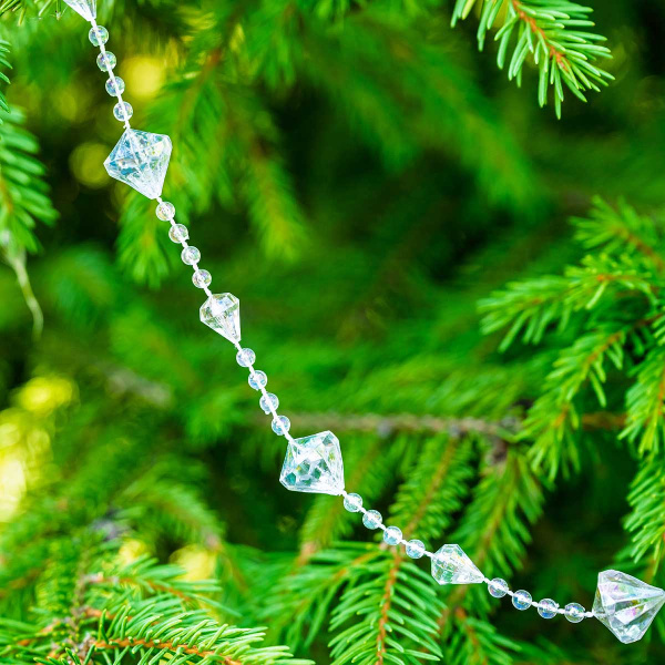 Цепь новогодняя T200-3 2.7 м Сосульки прозрачные (288)