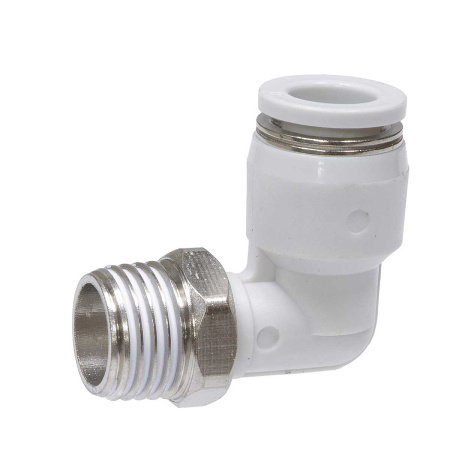 Соединитель угловой SH-814L внеш.рез/быстрос. 8/8 (комплект 10шт)