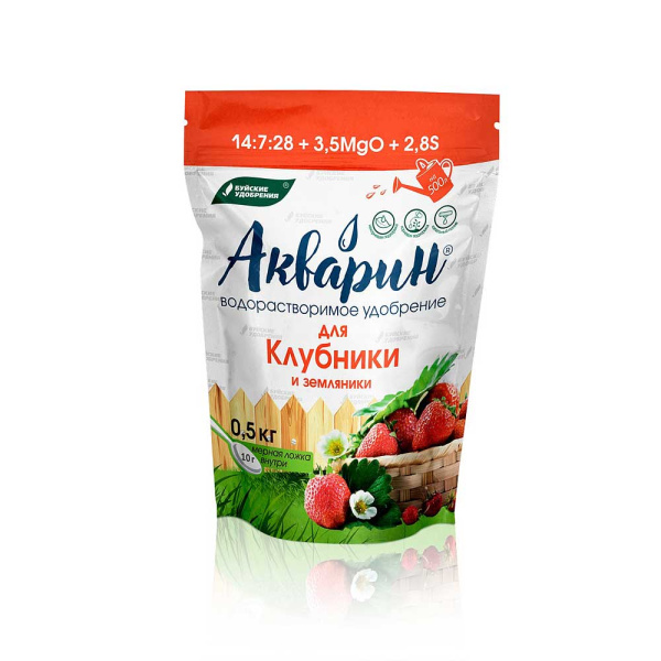Акварин Для клубники и зем 0,5кг (дой-пак) БХЗх 12 