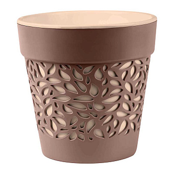 Кашпо Блоссом 3,5 л Мокачино/Пудра КШ-0501 х12 