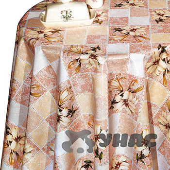 Клеенка 140*20 ДЕКОРАМА 118В (лилия, клетка)ТУРЦИЯ