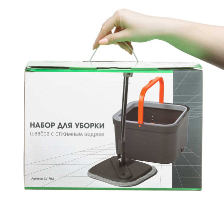 Швабра для уборки с отжимным ведром LV-F04 (6)