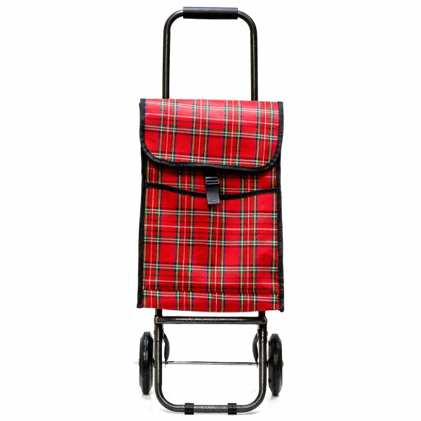 Сумка-тележка 20кг NA2686-3 Синяя клетка