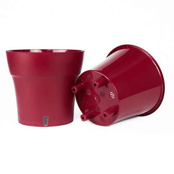 Горшок ДАЛИ СОФТ 1,2 л Винный х12 