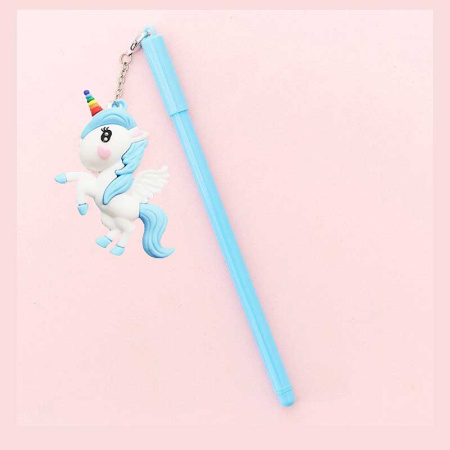 Ручка гелевая "Единорог"брелок NK-224