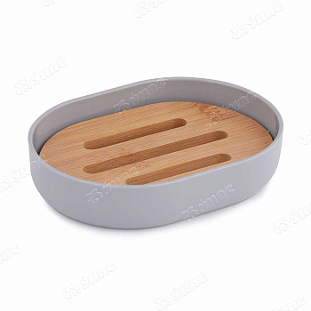 Мыльница БАМБУК СЕР БШ8063 (32) 