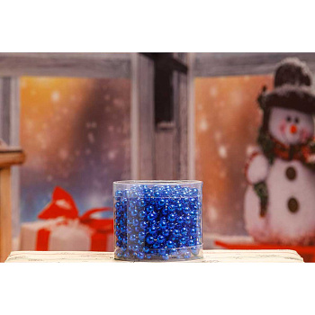 Цепь новогодняя XY06-С-5M Шарик d-0.6см 5м синяя