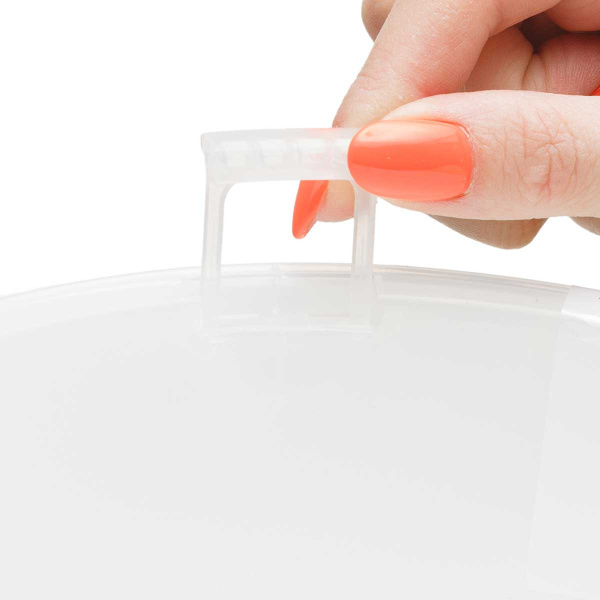 Кашпо "Валенсия" со вставкой 5,2 л Белый-прозрачный Пласт Авеню х12 