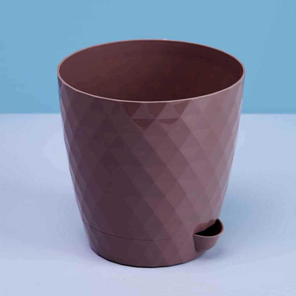 Горшок "Румба" 1,5л Мокко Пласт Авеню х32 