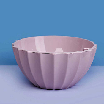 Кашпо "Ракушка" 3,4 л Бисквит Пласт Авеню х8 