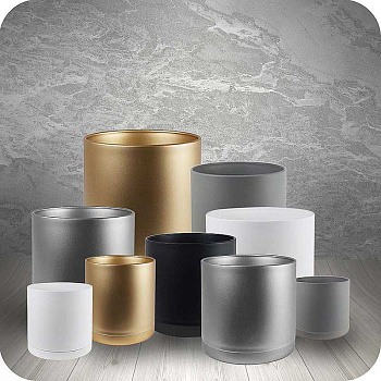 Горшок 0,5 л серебро 103/10-5 х24 