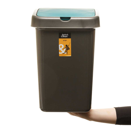 Контейнер для мусора Step 25 л зеленый бархат