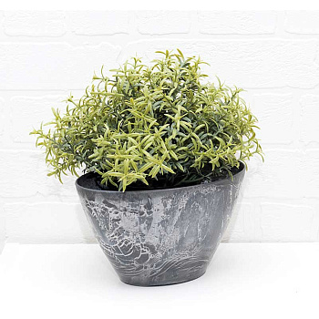 Кашпо МИКРИТ 1,4л серый М3108 х16 