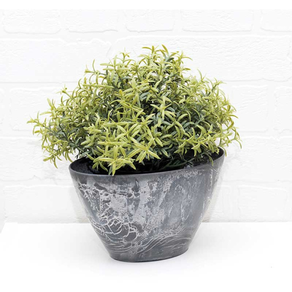 Кашпо МИКРИТ 1,4л серый М3108 х16 