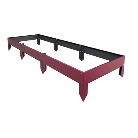 Грядка Лето-8 ВЫСОКАЯ Винно-красный 285*95*31,6см, 1шт