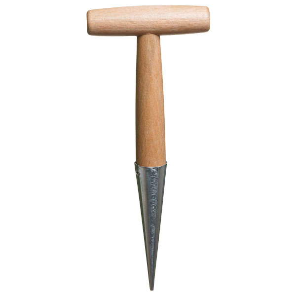 Лункообразователь (HD1054) с деревянной ручкой 28*11см  (150)