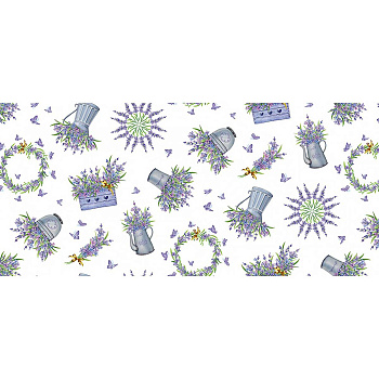 Клеенка н/о 135*20  ПЕРФЕКТ 624/0 (Лаванда) Тверь