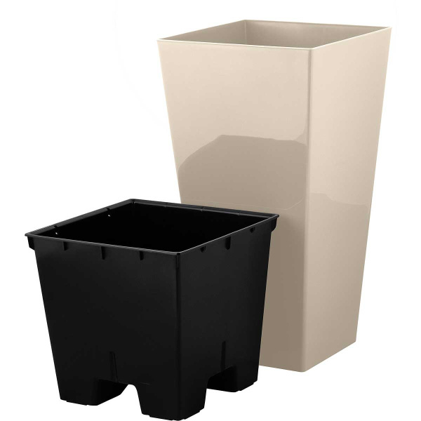 Горшок КУБ 19,4 250х250х470мм Калифорнийский миндаль х8 